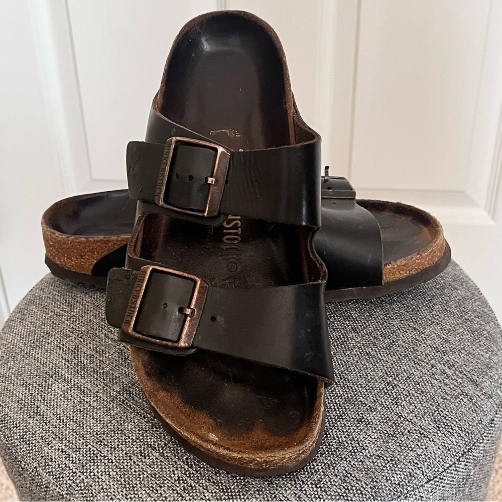 Birkenstock Arizona Oiled Leather Sandals Habana Size 7 / 38 Boho Granola Girl - Picture 3 of 11